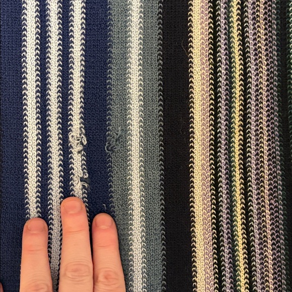 Missoni blue tone Striped Knit Scarf - Picture 5 of 5